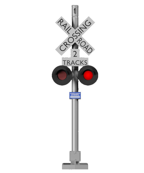 Ho Grade Crossing Signal (led Lighted)