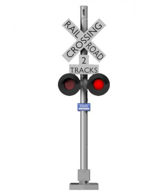 HO Grade Crossing Signal (LED Lighted)